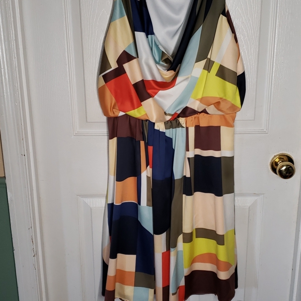 Vince Camuto Sz 12  Multi Colored Dress